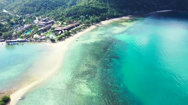 Estância Verão Ilha Tropical Vista Panorâmica Paisagem Mar Bali — Vídeo de Stock