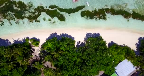 Calma Costa Vista Desde Arriba Relajación Verano Bali Indonesia — Vídeo de stock