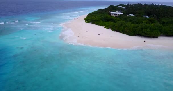 Mer Bleue Autour Île Voyage Bora Bora Polynésie Française — Video