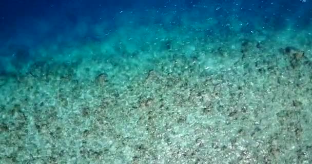 Глядя Рябь Воды Камнями Дне Летняя Поездка Гавайи Сша — стоковое видео