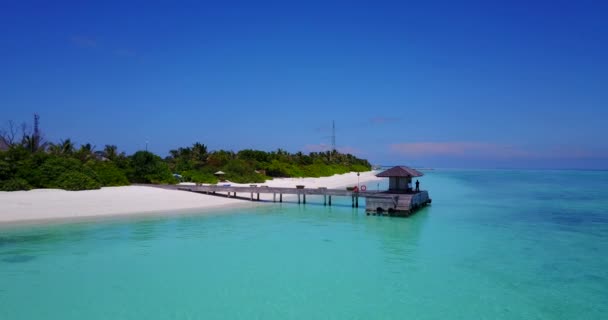 Sunny Daytime Green Island Relaxation Bali — Stock Video