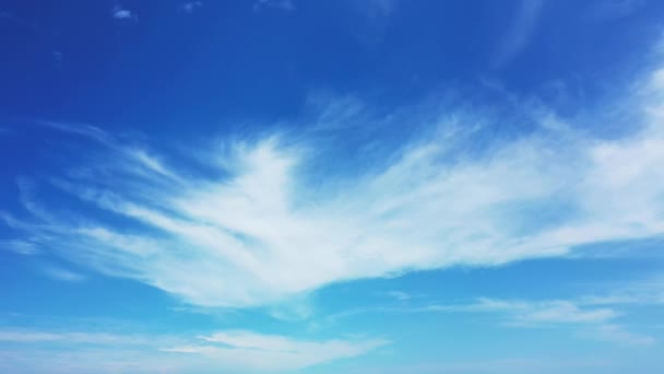 Céu Azul Com Nuvens Borradas Bahamas Cena Idílica Caribe — Vídeo de Stock