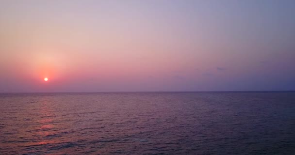 Puesta Sol Junto Mar Vista Dorada Hora Relajación Verano Bali — Vídeo de stock