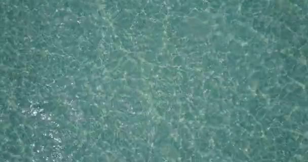 Ripear Superficie Azul Del Mar Fondo Natural Relajación Marina Bali — Vídeos de Stock