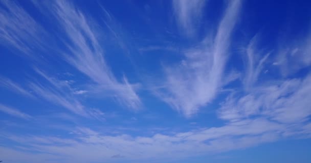 Sfondo Naturale Cielo Blu Con Nuvole Bianche Viaggio Estivo Thailandia — Video Stock