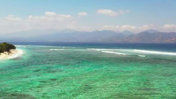 Mglisty Pejzaż Morski Dzień Egzotyczna Letnia Wycieczka Bali Indonezja — Wideo stockowe