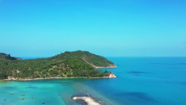 Landschaft Der Nordküste Jamaikas Karibik Blick Von Oben Auf Korallenriffe — Stockvideo