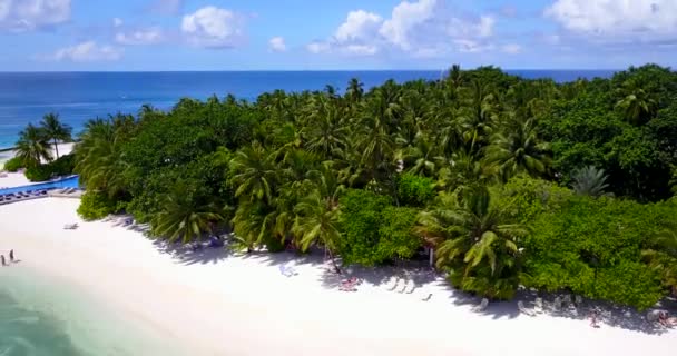 Güneşli Sahil Manzarası Bali Nin Idyllic Doğası — Stok video