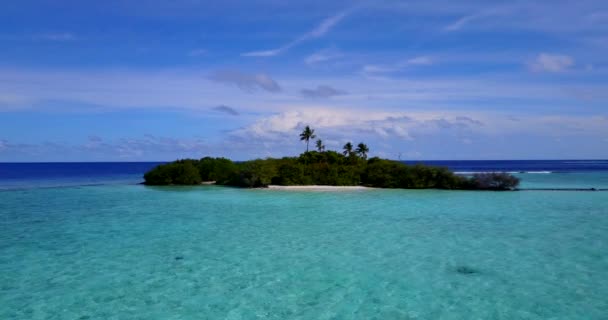 Tropikalne Turkusowe Wybrzeże Słoneczny Dzień Wakacje Bali Indonezja — Wideo stockowe