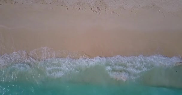 Melihat Pada Gelombang Berjalan Jelas Pantai Liburan Musim Panas Maladewa — Stok Video