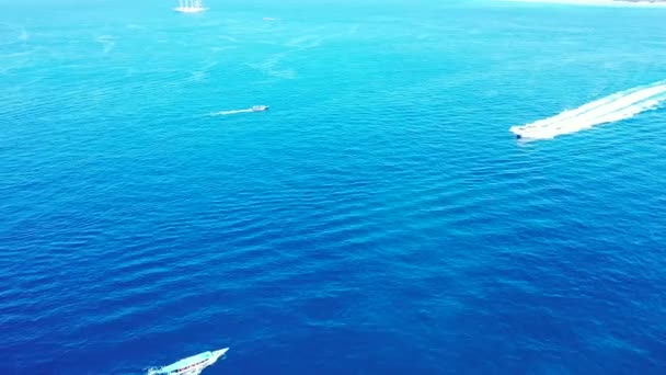 Vibrant Sea Water Nature Dominican Republic Caribbean — Stock Video