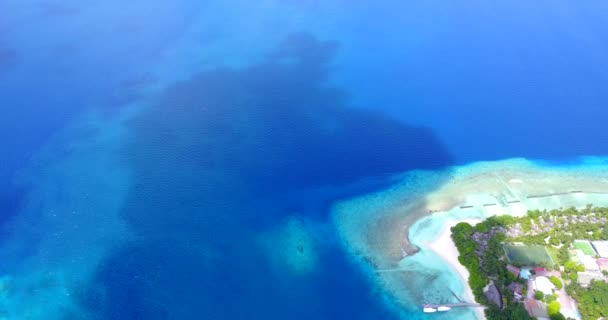 Oceano Isola Tropicale Riprese Dall Alto — Video Stock