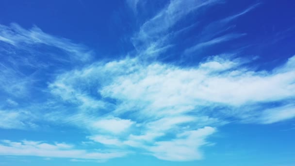 Olhando Para Céu Azul Com Nuvens Brancas Natureza Magnífica Malásia — Vídeo de Stock