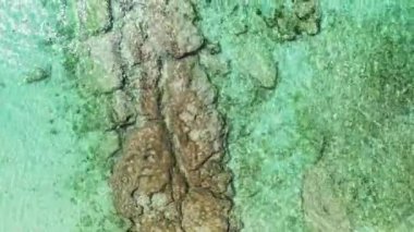 Deniz yüzeyi arka planı. Endonezya 'nın Bali Doğası.