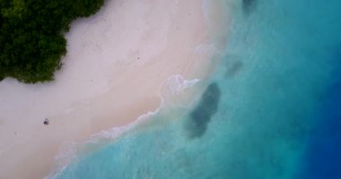 Deniz kıyısının en üst manzarası. Endonezya, Bali 'de yaz deniz manzarası.