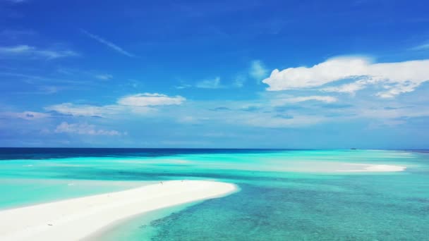Tropisch Geweldig Eiland Met Turquoise Zee Vakantie Zomer Hawaïaanse Eilanden — Stockvideo