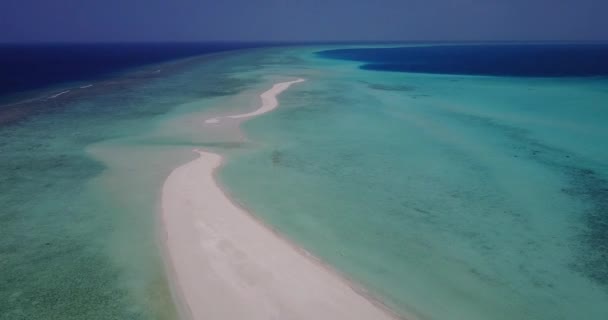 Sandstig Havsvatten Landskap Jamaica Västindien — Stockvideo