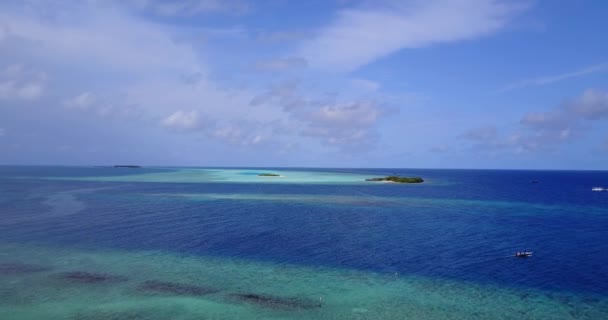 Natürlicher Hintergrund Der Meereslandschaft Natürliche Szene Von Gili Trawangan Indonesien — Stockvideo