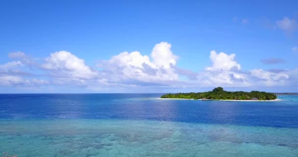 Niebieski Pejzaż Morski Południe Egzotyczne Wakacje Bali Indonezja — Wideo stockowe