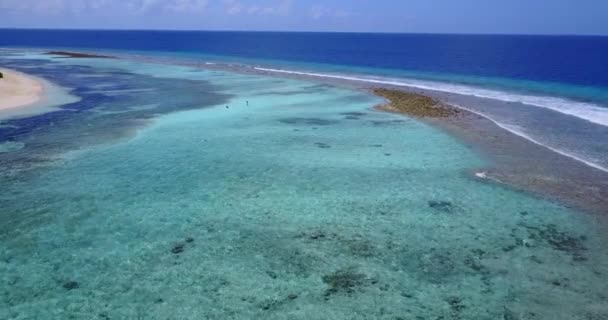 Спокойный Вид Море Тропическая Поездка Барбадос Карибы — стоковое видео