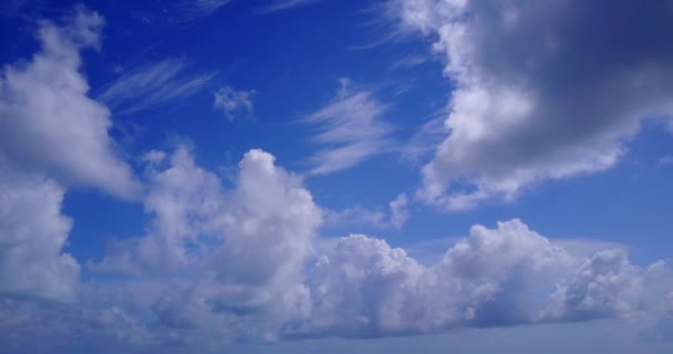 Красиве Блакитне Небо Хмари Фоні — стокове відео