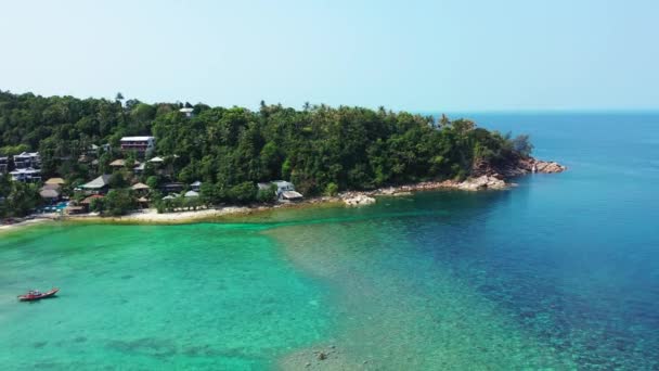 观察海滨地区 多米尼加共和国 加勒比夏季热带风景 — 图库视频影像