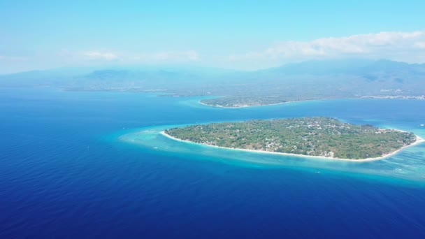 Inseln Blauen Meer Sommerliche Meereslandschaft Auf Bali Indonesien — Stockvideo