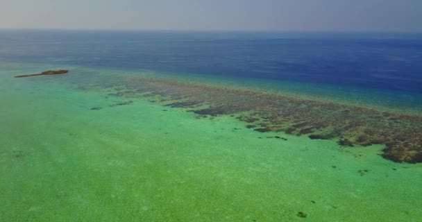 Ljusa Oskyldiga Sjölandskap Exotisk Natur Bora Bora Franska Polynesien — Stockvideo