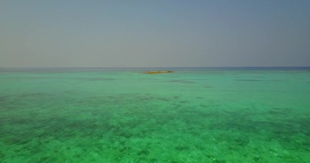 Γαλήνιο Πράσινο Θάλασσα Αντίγραφο Ουρανό Χώρο Θερινό Ταξίδι Στην Αυστραλία — Αρχείο Βίντεο