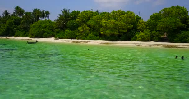 Isla Tropical Con Agua Mar Verde Viaje Verano Koh Samui — Vídeos de Stock