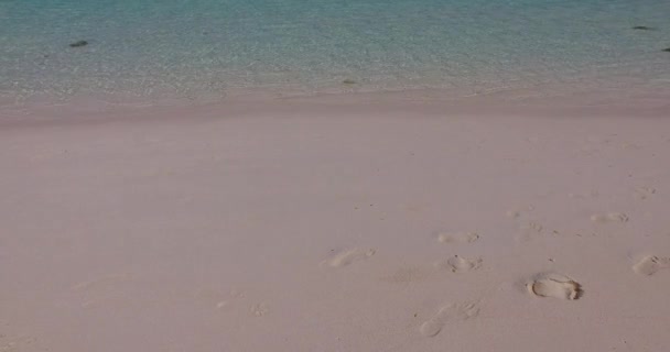 Rensa Stranden Med Kopieringsutrymme Sommarresa Till Australien — Stockvideo