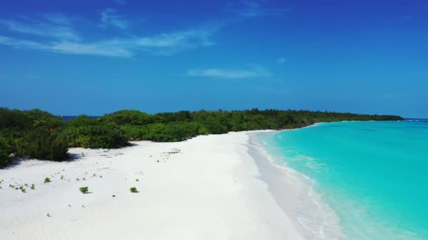 Sonnenstrand Mit Türkisfarbenem Wasser Tropische Natur Thailands Asiens — Stockvideo