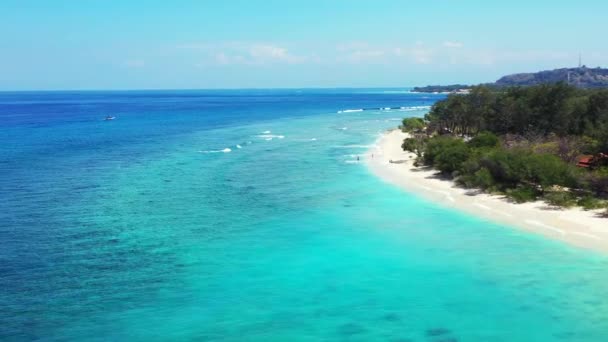 Krásný Plážový Ráj Ostrově Guyam Poblíž Siargaa Filipíny — Stock video
