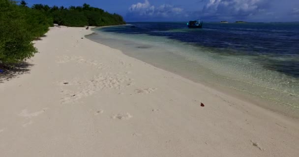 Strandseite Morgen Sommerreise Nach Antigua — Stockvideo