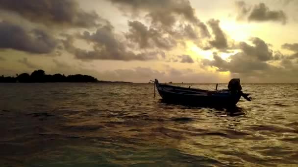 Нежный Закат Природа Доминиканской Республики Карибский Бассейн — стоковое видео