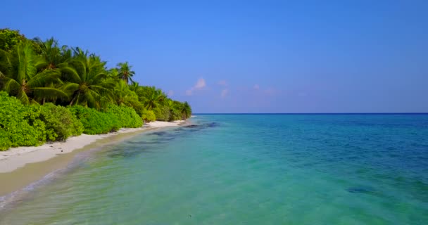 Plaża Spokojną Turkusową Wodą Morską Egzotyczna Scena Przyrodnicza Bali Indonezja — Wideo stockowe