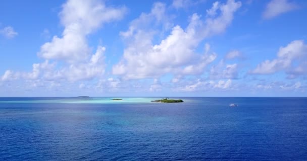 Seascape Scéna Tyrkysově Modrá Voda Tropického Ostrova Cestovní Koncept Video — Stock video