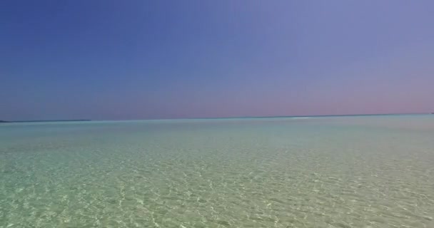 Splendida Vista Sulla Spiaggia Vergine Con Paesaggio Marino Turchese Paesaggio — Video Stock