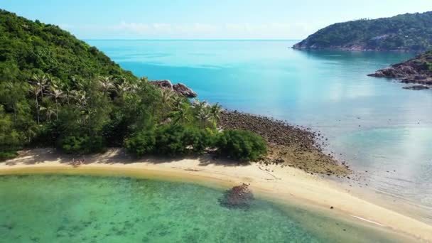 Lagun Med Berg Exotisk Resa Till Koh Samui Thailand — Stockvideo