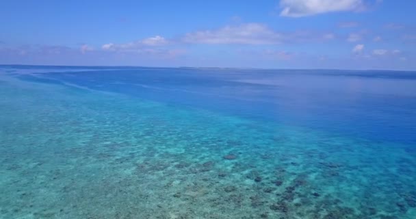 Υπέροχη Θαλασσογραφία Την Ημέρα Φύση Σκηνή Της Τζαμάικα Καραϊβική — Αρχείο Βίντεο