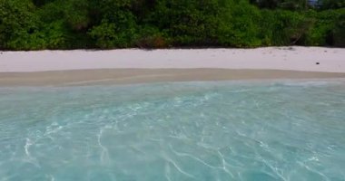 Bora Bora 'nın egzotik doğası, Fransız Polinezyası. 