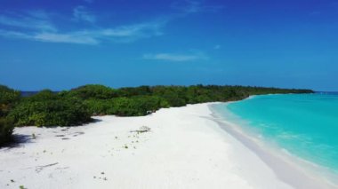 Canlı turkuaz deniz kenarı adası. Barbados, Karayipler 'e tropik gezi. 