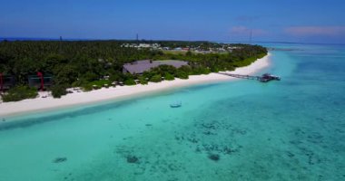 Tropikal adalı mavi deniz manzarası. Bali 'de yaz tatili.