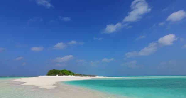 Scenery Koh Samui Thailand Asia Bright Turquoise Sea Landscape White — Stock Video