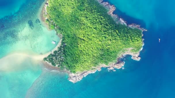 Felsen Der Küste Von Oben Sommerliche Meereslandschaft Von Bali — Stockvideo