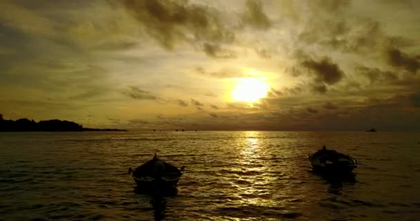 Dämmerung Meer Sommerreise Nach Thailand — Stockvideo