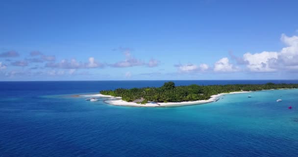 蓝色海景自然背景 在泰国 亚洲的暑假 — 图库视频影像