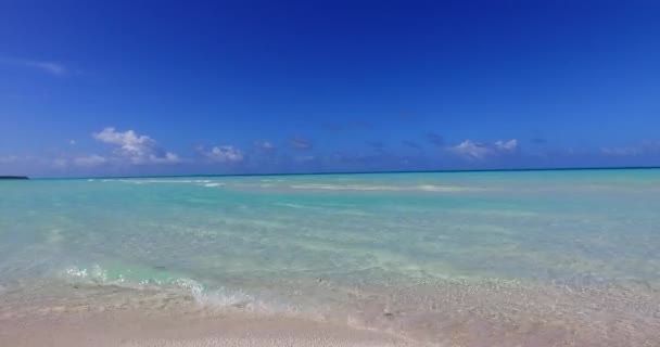 Bright Calm Seascape Morning Time Paisaje Estival Las Maldivas — Vídeos de Stock