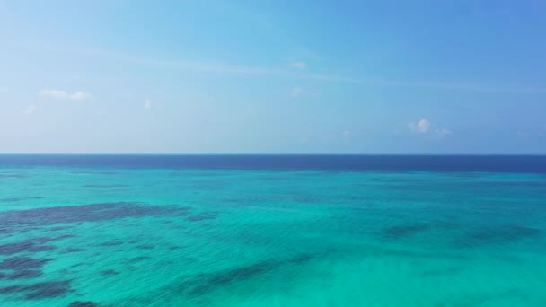 Jasne Turkusowe Morze Letnia Wycieczka Indonezji — Wideo stockowe