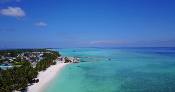 Variety Buildings Island Viewed Top Exotic Scenery Bali Indonesia — Stock Video